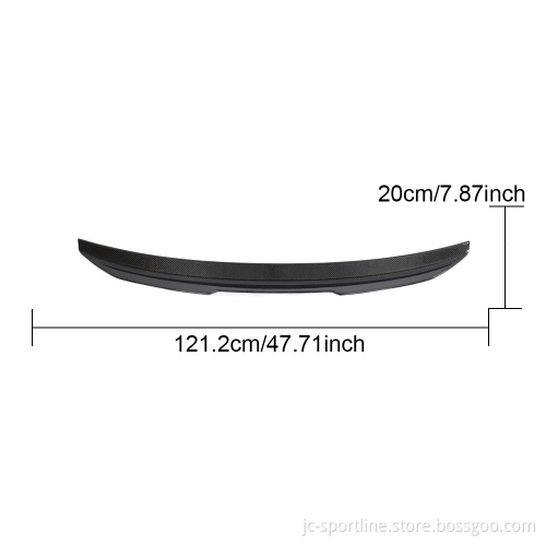 GT Style Carbon Fiber Rear Spoiler Trunk Wing for Audi A4/S4 B9 Sedan 2015-2023